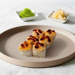Запечённый ролл с курицей
