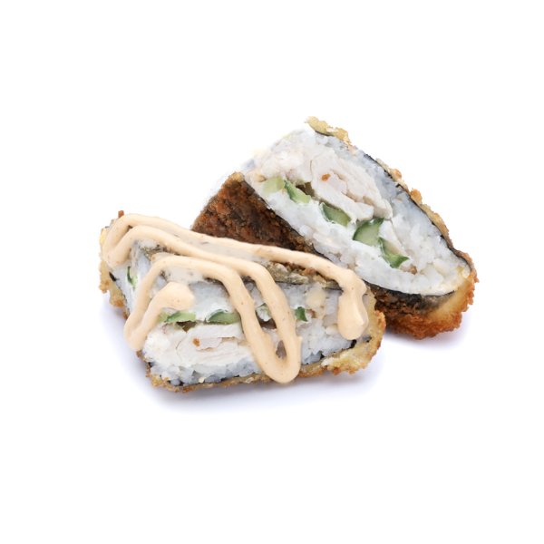 Жареный онигири с курицей