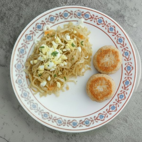 Котлеты куриные с капустой и яйцом